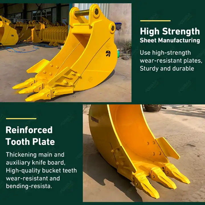Earthmoving Narrow Excavator Bucket 1-50 ton untuk bengkel mesin