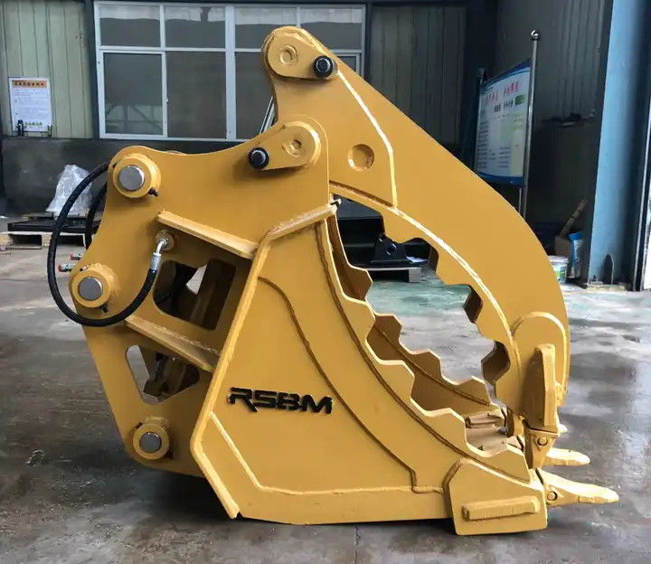 Log Grab Bucket Untuk Excavator 1-50 Ton 2500mm Max Jaw Pembukaan