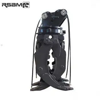 Full 360 Degree Excavator Log Grapple Hydraulic Rotator Cocok Untuk 1-45t Excavator