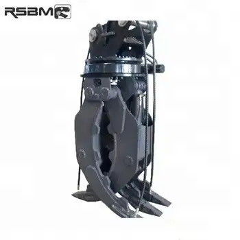 Full 360 Degree Excavator Log Grapple Hydraulic Rotator Cocok Untuk 1-45t Excavator