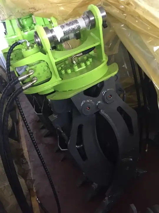 Full 360 Degree Excavator Log Grapple Hydraulic Rotator Cocok Untuk 1-45t Excavator