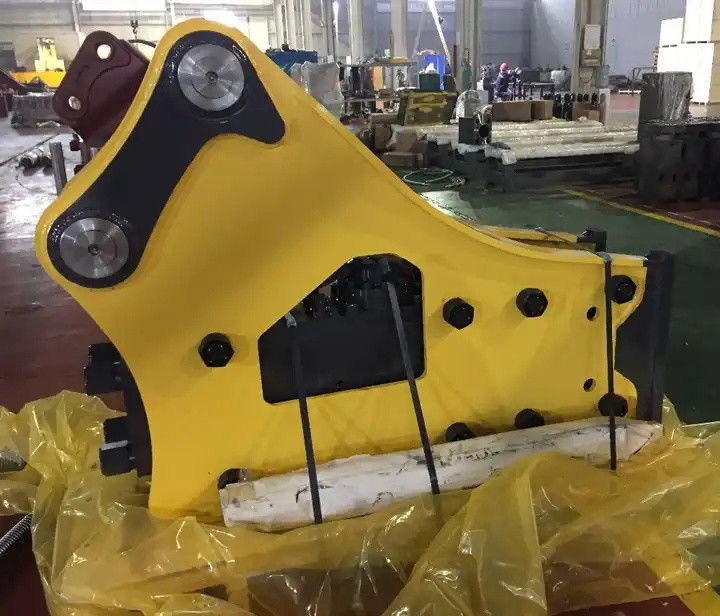 Side Type Rock Hammer Excavator 100kg-500kg Hydraulic Breaker Untuk Mini Excavator