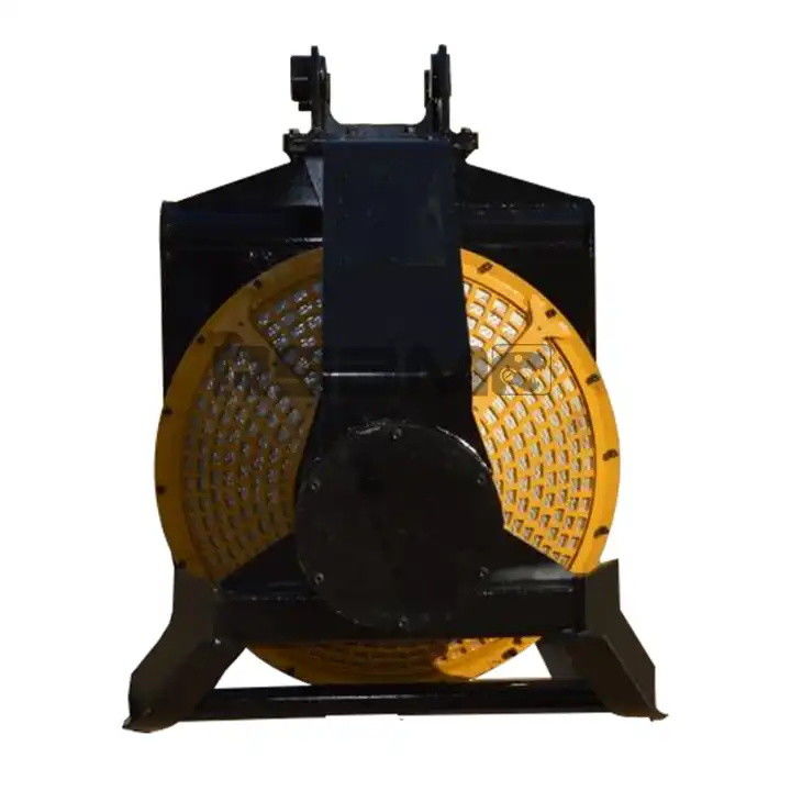 Kapasitas 0.8-3.6m3 Rotating Screening Bucket Untuk Excavator 1-50T