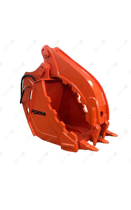 Bangku Grab Excavator Baja yang tahan lama Optimal untuk Pemecahan Puing