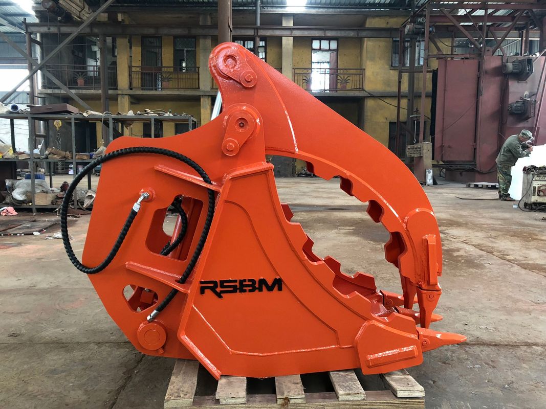Bangku Grab Excavator Baja yang tahan lama Optimal untuk Pemecahan Puing