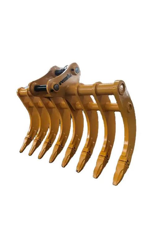 Heavy Duty Steel Excavator Root Rake Excavator Rake Attachment untuk Penghapusan Akar