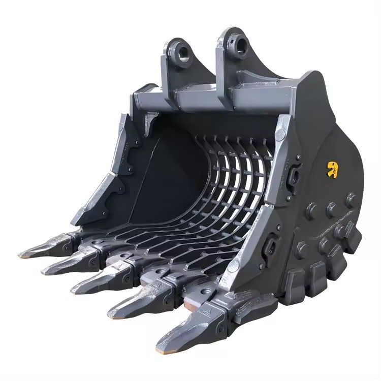 Mesin berat Bagian pengelompokkan tanah Q355 Skeleton Bucket Untuk Excavator 1-80T