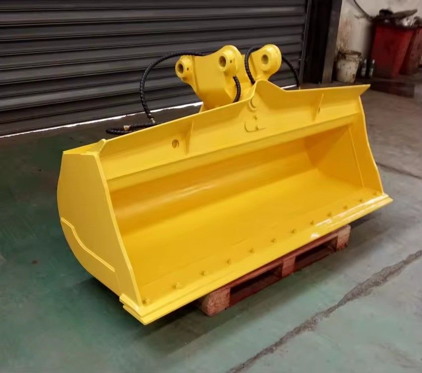 Bilah bantu mengadopsi 30MnB NM360/400 Excavator Mud Bucket untuk Pemangkasan Slope