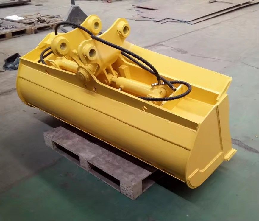 Bilah bantu mengadopsi 30MnB NM360/400 Excavator Mud Bucket untuk Pemangkasan Slope