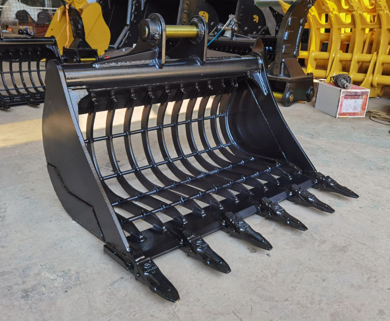 Mewarnai atau Galvanizing Disesuaikan Excavator Skeleton Bucket Untuk Benefit Range 300-10000