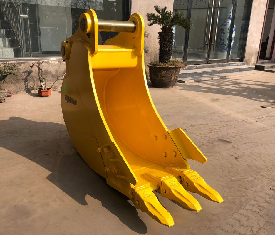 1-60T Kompatibilitas Baja Karbon Tinggi Bahan Potongan Excavator Trenching Bucket untuk Penggalian Berat